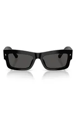 ジミーチュー レディース アクセサリー サングラス・アイウェア Jimmy Choo 53mm Rectangular Sunglasses BLACK DARK GREY ブラックのサムネイル