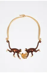 ビンバイローラ レディース アクセサリー ネックレス・チョーカー モンク レース Bimba y Lola Monkeys And Bananas Necklace GOLD ゴールドのサムネイル