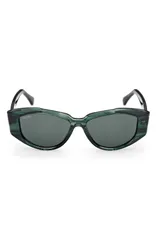 マックスマーラ レディース アクセサリー サングラス・アイウェア Max Mara Lee 52mm Round SunglassesTRIPED EMERALD GOLD EMERALD エメラルドのサムネイル