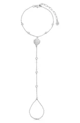エティカ レディース アクセサリー ブレスレット・バングル・アンクレット Ettika Santorini Shell Hand Chain SILVER シルバーのサムネイル