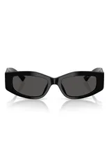 ジミーチュー レディース アクセサリー サングラス・アイウェア Jimmy Choo 53mm Irregular Sunglasses BLACK DARK GREY ブラックのサムネイル