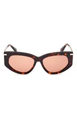 マックスマーラ レディース アクセサリー サングラス・アイウェア Max Mara Beth 54mm Polarized Geometric Sunglasses DARK HAVANA BROWNのサムネイル