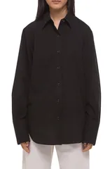 ヘルムート ラング レディース トップス シャツ コットン Helmut Lang Open Tie Back Cotton Shirt BLACK ブラックのサムネイル