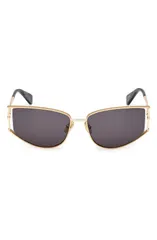マックスマーラ レディース アクセサリー サングラス・アイウェア Max Mara Menton 58mm Cat Eye Sunglasses DEEP GOLD BLACK HORN SMOKEのサムネイル