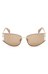 マックスマーラ レディース アクセサリー サングラス・アイウェア Max Mara Menton 58mm Cat Eye Sunglasses PALE GOLD SOLID CAMEL BROWNのサムネイル
