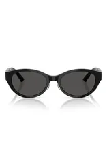 ジミーチュー レディース アクセサリー サングラス・アイウェア Jimmy Choo 55mm Oval Sunglasses BLACK DARK GREY ブラックのサムネイル