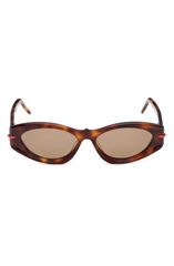 クリスチャン・ルブタン レディース アクセサリー サングラス・アイウェア Christian Louboutin 55mm Cat Eye Sunglasses CLASSIC HAVANA GOLD
