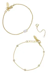 エティカ レディース アクセサリー ブレスレット・バングル・アンクレット Ettika Set of 2 Bracelets GOLD ゴールドのサムネイル