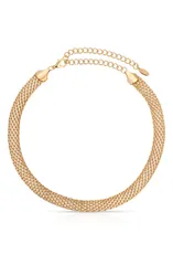 エティカ レディース アクセサリー ネックレス・チョーカー メッシュ レース Ettika Mesh Link Necklace GOLD ゴールドのサムネイル