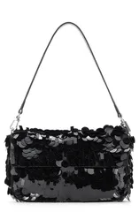 スタウド レディース バッグ スパンコール STAUD Timmy Sequin Shoulder Bag BLACK ブラックのサムネイル