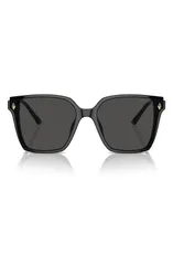 ジミーチュー レディース アクセサリー サングラス・アイウェア Jimmy Choo 61mm Oversize Square Sunglasses BLACK DARK GREY ブラックのサムネイル