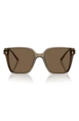 ジミーチュー レディース アクセサリー サングラス・アイウェア Jimmy Choo 61mm Oversize Square Sunglasses TRANSPARENT BROWN DARK BRのサムネイル