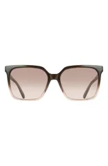 フェラガモ レディース アクセサリー サングラス・アイウェア FERRAGAMO 57mm Rectangle Sunglasses TRANSPARENT BROWN GRADIENT ブラウンのサムネイル