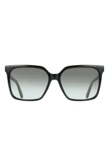 フェラガモ レディース アクセサリー サングラス・アイウェア FERRAGAMO 57mm Rectangle Sunglasses BLACK ブラックのサムネイル