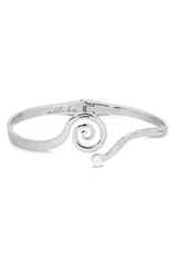 エティカ レディース アクセサリー ブレスレット・バングル・アンクレット ミニ Ettika Mini Aura Swirl Cuff Bracelet SILVER シルバーのサムネイル