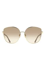 フェラガモ レディース アクセサリー サングラス・アイウェア FERRAGAMO 60mm Gradient Round Sunglasses GOLD BROWN OCHRE GRADIENT ブラのサムネイル