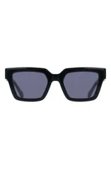フェラガモ レディース アクセサリー サングラス・アイウェア FERRAGAMO 52mm Square Sunglasses BLACK ブラックのサムネイル