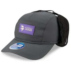ニューエラ メンズ アクセサリー 帽子 Mens New Era Charcoal Minnesota Vikings 2025 Sideline Cold Weatherunner Dog Earのサムネイル