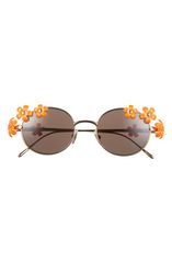 ロエベ レディース アクセサリー サングラス・アイウェア Loewe Signature Oval SunglassesHINY ENDURA GOLD BROWN ブラウン