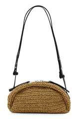 オールセインツ レディース バッグ AllSaints Arc Raffia Crossbody Bag BISCUIT BROWN ブラウンのサムネイル