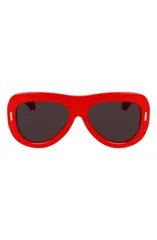 フェラガモ レディース アクセサリー サングラス・アイウェア FERRAGAMO Rivets 57mm Aviator Sunglasses RED レッドのサムネイル