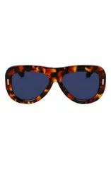 フェラガモ レディース アクセサリー サングラス・アイウェア FERRAGAMO Rivets 57mm Aviator Sunglasses TORTOISEのサムネイル