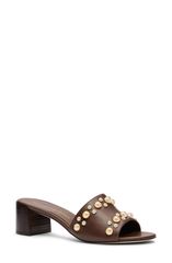 スチュアート ワイツマン レディース シューズ ヒール サンダル レザー Stuart Weitzman Perry Leather Slide Sandal Women CIGAR