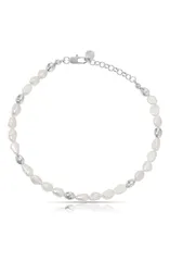 エティカ レディース アクセサリー ブレスレット・バングル・アンクレット アンクル Ettika Freshwater Pearl Pebble Anklet SILVER シルバーのサムネイル