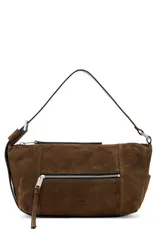 オールセインツ レディース バッグ スエード AllSaints Vega Suede Shoulder Bag FANGO BROWN ブラウンのサムネイル