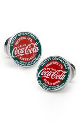 カフリンク メンズ アクセサリー カフスボタン ヴィンテージ Cufflinks Inc Mens CocaCola Vintage Cuff Links GREEN グリーン