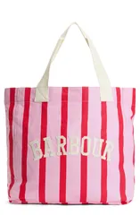 バブアー レディース バッグ コットン Barbour Emily Stripe Cotton Canvas Tote CHERRY BLOSSOM ストライプのサムネイル