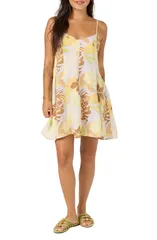 オニール レディース トップス ワンピース ミニ ONeill Darcy Leah Tropical Minidress CELERYのサムネイル