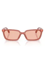 ジミーチュー レディース アクセサリー サングラス・アイウェア Jimmy Choo 55mm Rectangular Sunglasses OPALINE PINK DARK PINK ピンクのサムネイル