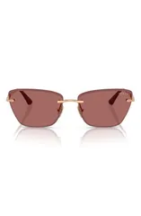 ヴォーグ レディース アクセサリー サングラス・アイウェア VOGUE 59mm Rimless Cat Eye Sunglasses ROSE GOLD ゴールドのサムネイル