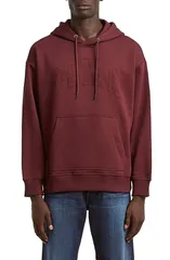 ジースター メンズ アウター パーカー・スウェット 刺繍 フリース GSTAR Embroide red Heavyweight Fleece Hoodie PORT RED レッドのサムネイル