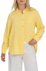 ビラボン レディース トップス シャツ コットン Billabong Wanderer Solid Cotton Shirt SUNDRESSのサムネイル