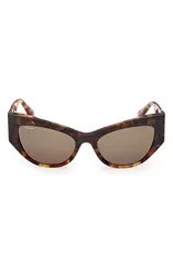 マックスマーラ レディース アクセサリー サングラス・アイウェア Max Mara 54mm Cat Eye Sunglasses DARK TO BLONDE HAVANA OLIVE オリーブのサムネイル