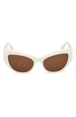 マックスマーラ レディース アクセサリー サングラス・アイウェア Max Mara 54mm Cat Eye SunglassesHINY WHITE BROWN ホワイトのサムネイル