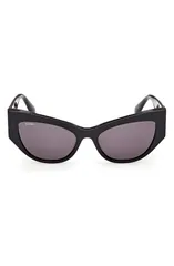 マックスマーラ レディース アクセサリー サングラス・アイウェア Max Mara 54mm Cat Eye SunglassesHINY BLACK SMOKE LENSES ブラックのサムネイル