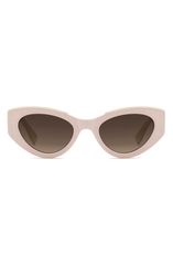 スチュアート ワイツマン レディース アクセサリー サングラス・アイウェア Stuart Weitzman 52mm Cat Eye Sunglasses IVORY BROWN SF アイボリー