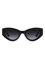 スチュアート ワイツマン レディース アクセサリー サングラス・アイウェア Stuart Weitzman 52mm Cat Eye Sunglasses BLACK DARK GREY SF ブラッ