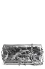 ザディグ エ ヴォルテール レディース バッグ トール Zadig Voltaire Rock II Metalliclutch GUN メタリックのサムネイル