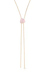 エティカ レディース アクセサリー ネックレス・チョーカー レース Ettika Tranquil Cove Bolo Necklace ROSE QUARTZのサムネイル