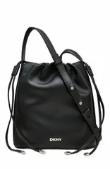 ダナ キャラン ニューヨーク レディース バッグ DKNY Channing Small Drawstring Bag BLACKSILVER ブラックのサムネイル