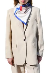 マンゴ レディース アウター コート ブレザー MANGO Straight Fit Blazer SAND サンドのサムネイル