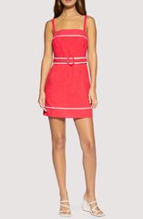 ロストアンドワンダー レディース トップス ワンピース ミニ ノースリーブ Lost Wander Saffron Muse Sleeveless Minidress RED レッド