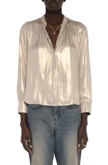 ザディグ エ ヴォルテール レディース トップス シャツ トール サテン Zadig Voltaire Tink Metallic Satin Top GOLD ゴールドのサムネイル
