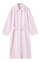 マンゴ レディース アウター ジャケット・ブルゾン コート MANGO Long Trench Coat With Belt PINK ピンクのサムネイル
