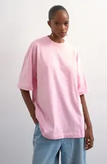 トップショップ レディース トップス Tシャツ Topshop Oversize Boxy TShirt PINK ピンクのサムネイル