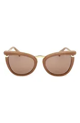 マックスマーラ レディース アクセサリー サングラス・アイウェア Max Mara 55mm Cat Eye Sunglasses CAMEL RUTHENIUM SMOKE スモークのサムネイル